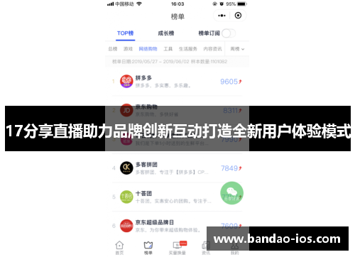 17分享直播助力品牌创新互动打造全新用户体验模式